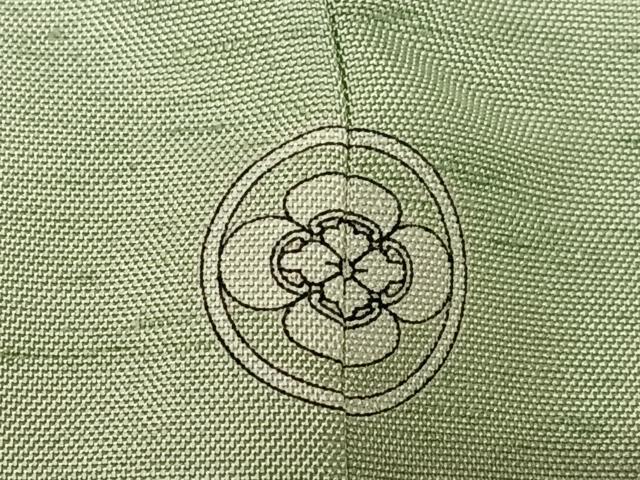 平和屋着物●訪問着　友禅　作家物　紬地　花籠文　正絹　逸品　AAAZ0281zg
