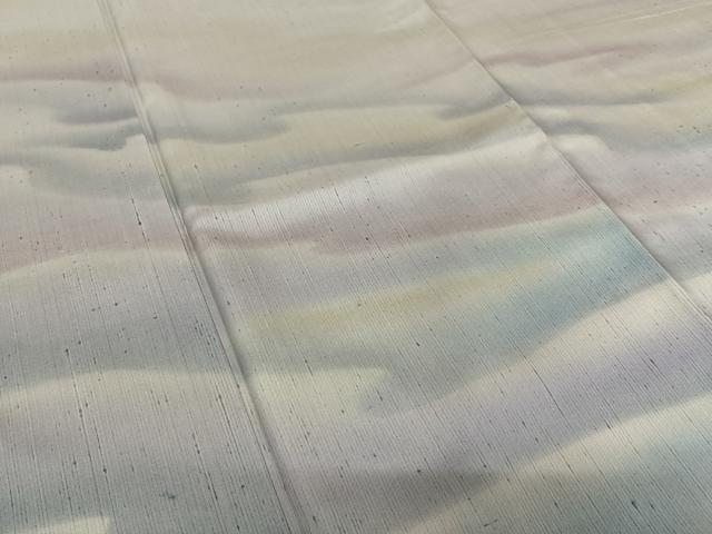 平和屋着物●訪問着 紬地 霞文 暈し染め 正絹 逸品 未使用 AAAZ0292zg