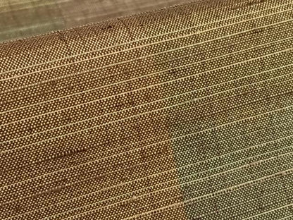 平和屋着物●上質な紬　横段文　正絹　逸品　AAAZ0308zg