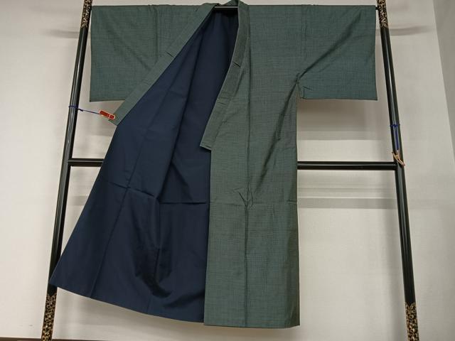 平和屋着物●男性　本場大島紬　アンサンブル　100亀甲　総詰め　正絹　逸品　AAAZ0322zg
