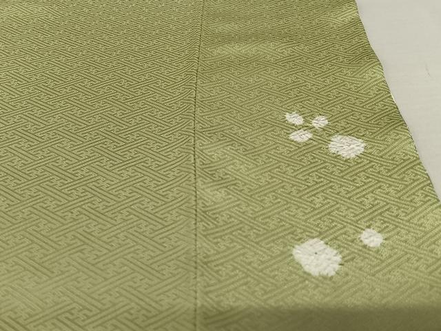 平和屋着物●訪問着　絞り　流水舞花文　正絹　逸品　AAAZ0341zg