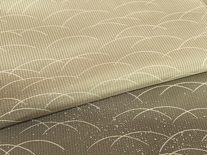 平和屋着物●本場染大島紬　訪問着　芝草文　暈し染め　正絹　逸品　AAAZ0344zg