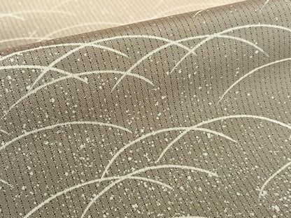 平和屋着物●本場染大島紬　訪問着　芝草文　暈し染め　正絹　逸品　AAAZ0344zg