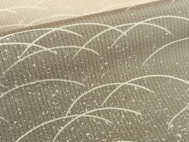 平和屋着物●本場染大島紬　訪問着　芝草文　暈し染め　正絹　逸品　AAAZ0344zg