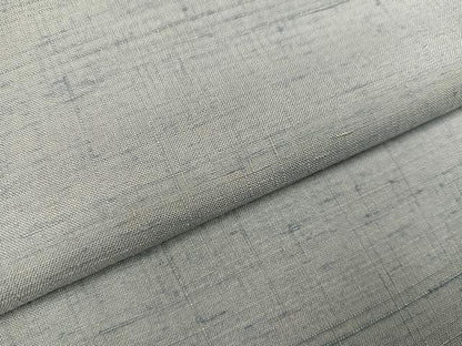 平和屋着物●結城紬　色無地　灰青色　正絹　逸品　AABH9588ck