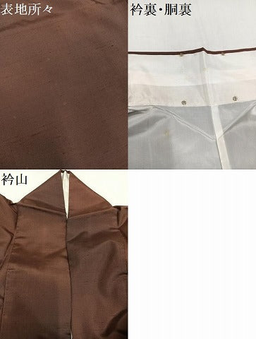 平和屋着物●上質な紬 霞 暈し染 正絹 逸品 AAAZ0527ph