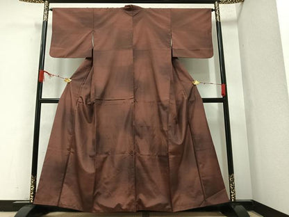 平和屋着物●上質な紬 霞 暈し染 正絹 逸品 AAAZ0527ph