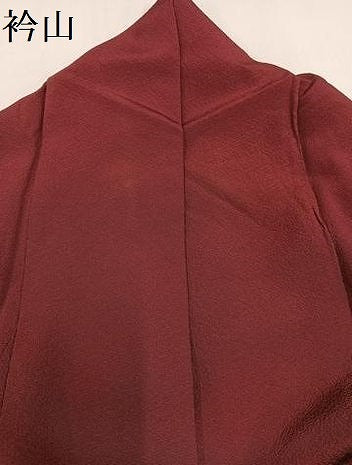 平和屋着物●銀座きしや　色無地　葡萄茶色　正絹　逸品　AAAZ0573ph