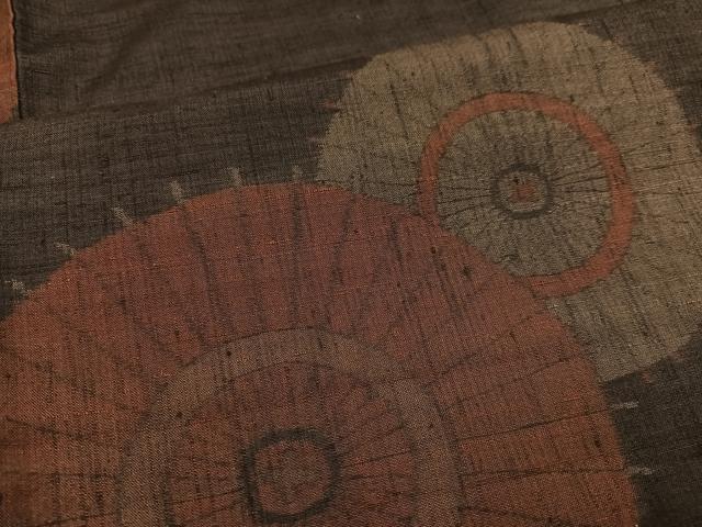 平和屋着物●上質な紬 番傘 正絹 逸品 AAAZ0593ph