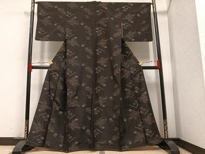 平和屋着物●上質な紬 吉祥玩具文 正絹 逸品 未使用 AAAZ0594ph
