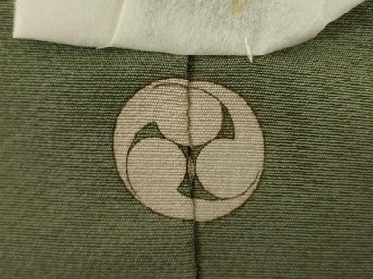 平和屋着物●上質な色無地　岩井茶色　正絹　逸品　未使用　AAAZ0608ck