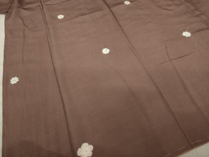 平和屋着物●上質な小紋 絞り 舞花文 金彩 正絹 逸品 未使用 AAAZ0609ck
