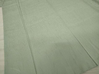 平和屋着物●上質な色無地　杢目地紋　利休鼠色　正絹　逸品　AAAZ0622ck