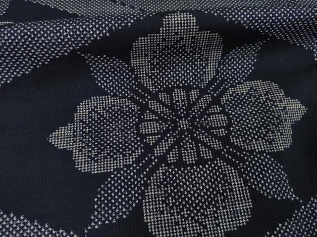 平和屋着物●本場大島紬 一元絣 亀甲花文 正絹 逸品 AAAZ0624ck
