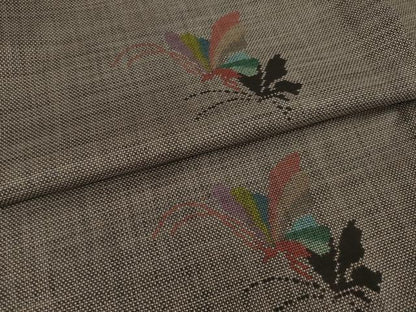 平和屋着物●本場大島紬 カタス9マルキ 舞蝶文 正絹 逸品 AAAZ0630ck