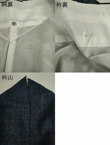 平和屋着物●本場大島紬 一元絣 幾何学文様 正絹 逸品 AAAZ0631ck