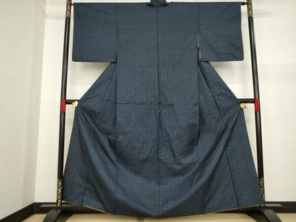平和屋着物●本場大島紬 一元絣 幾何学文様 正絹 逸品 AAAZ0631ck