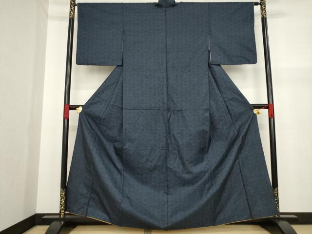 平和屋着物●本場大島紬 一元絣 幾何学文様 正絹 逸品 AAAZ0631ck