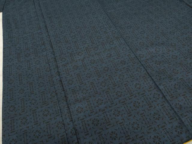 平和屋着物●本場大島紬 一元絣 幾何学文様 正絹 逸品 AAAZ0631ck