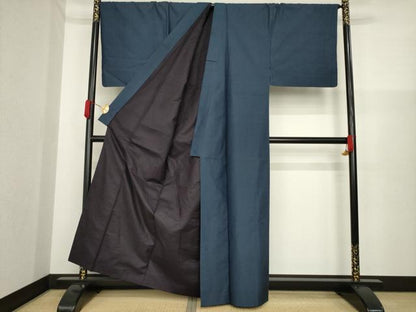 平和屋着物●男性 本場村山大島紬 亀甲絣 正絹 逸品 AAAZ0650ck