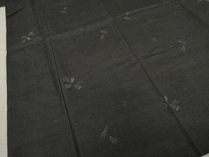 平和屋着物●結城紬　80亀甲　飛び亀甲柄　舞桜　すずのき絹絵屋　正絹　逸品　AAAZ0655ck