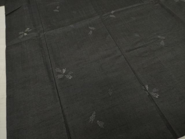 平和屋着物●結城紬　80亀甲　飛び亀甲柄　舞桜　すずのき絹絵屋　正絹　逸品　AAAZ0655ck