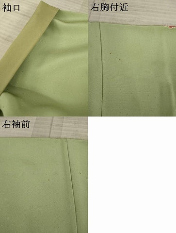 平和屋着物●創業460年・千總　訪問着　駒刺繍　短冊花文　金彩　正絹　逸品　AAAZ0656ck