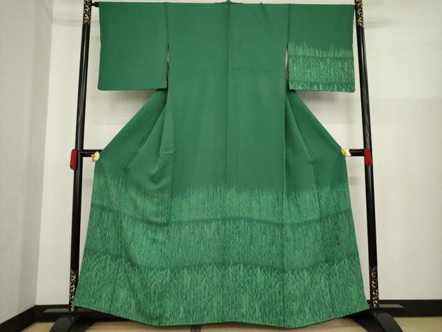 平和屋着物●訪問着　作家物　稲穂　正絹　逸品　AAAZ0658ck
