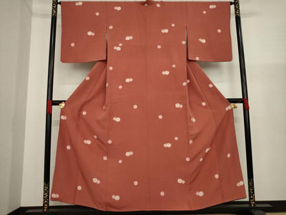 平和屋着物●上質な小紋 鈴文 正絹 逸品 AAAZ0660ck