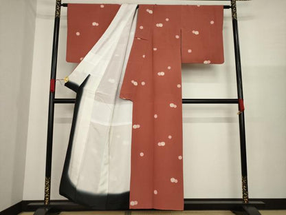 平和屋着物●上質な小紋 鈴文 正絹 逸品 AAAZ0660ck