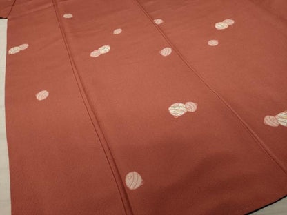平和屋着物●上質な小紋 鈴文 正絹 逸品 AAAZ0660ck