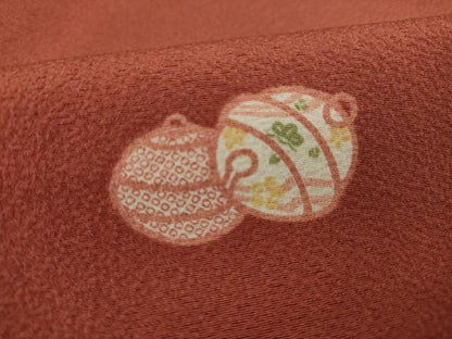 平和屋着物●上質な小紋 鈴文 正絹 逸品 AAAZ0660ck