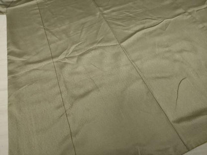 平和屋着物●お召 色無地 生壁色 正絹 逸品 AAAZ0661ck