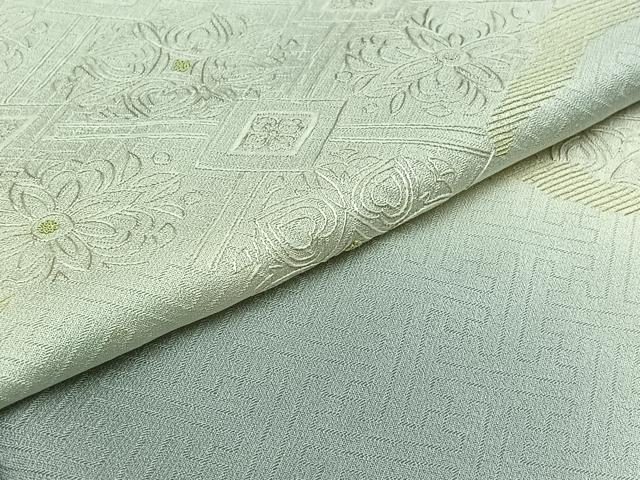 平和屋着物▽訪問着 単衣 総刺繍 蜀江花文 暈し染め 正絹 逸品 AAAZ0683jh