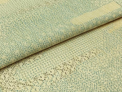 平和屋着物▽本塩沢 単衣 霞文 正絹 逸品 AAAZ0696jh