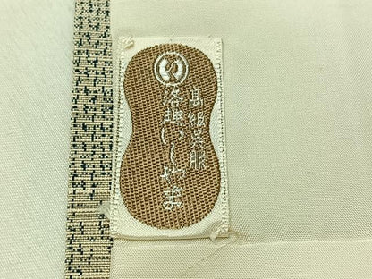 平和屋着物▽上質な紬 単衣 乱菊 正絹 逸品 AAAZ0702jh