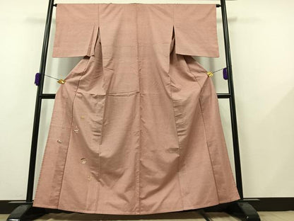 平和屋着物▽色留訪問着 単衣 総刺繍 毬文 金糸 ますいわ屋扱い 正絹 逸品 AAAZ0706jh