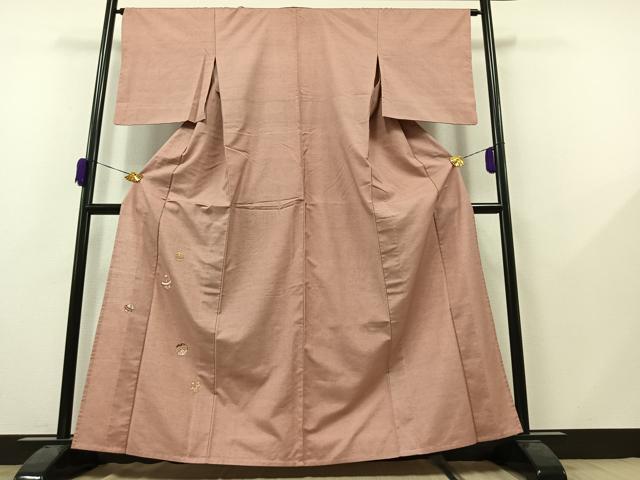 平和屋着物▽色留訪問着 単衣 総刺繍 毬文 金糸 ますいわ屋扱い 正絹 逸品 AAAZ0706jh