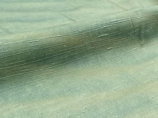平和屋着物▽上質な紬　単衣　霞文　正絹　逸品　AAAZ0708jh