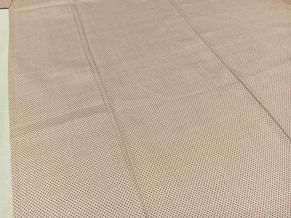 平和屋着物▽上質な紬　単衣　十字絣文様　正絹　逸品　AAAZ0715jh