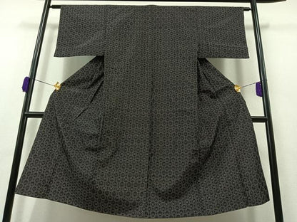 平和屋着物▽男性 本場琉球絣 単衣 正絹 逸品 AAAZ0719jh