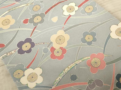 平和屋着物◎創作　全通柄　京袋帯　舞花文　金彩　正絹　逸品　AAAZ0747dt