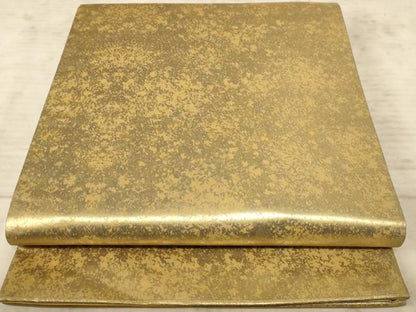 平和屋着物◎全通柄袋帯　霞文　金彩　正絹　逸品　AAAZ0750dt