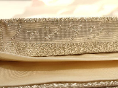 平和屋着物◎六通柄袋帯　唐織　流水花文　ファンタジー　金銀糸　正絹　逸品　AAAZ0752dt