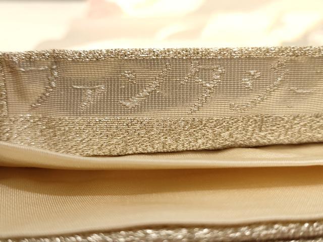 平和屋着物◎六通柄袋帯　唐織　流水花文　ファンタジー　金銀糸　正絹　逸品　AAAZ0752dt