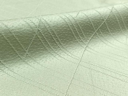 平和屋着物▽上質な色無地 単衣 斜縞地紋 千草鼠色 正絹 逸品 AAAZ0976jh