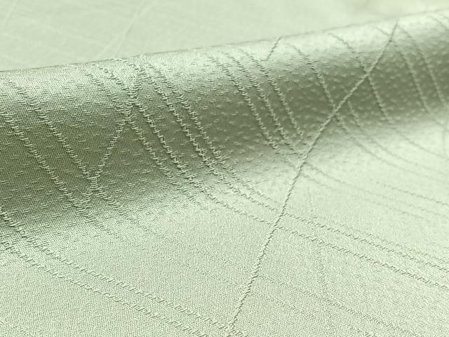 平和屋着物▽上質な色無地 単衣 斜縞地紋 千草鼠色 正絹 逸品 AAAZ0976jh