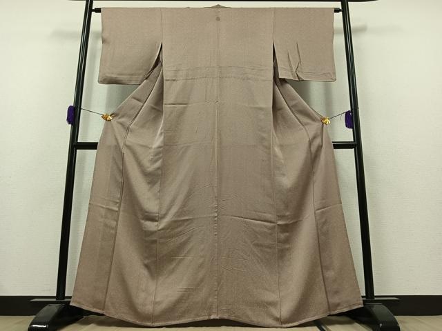 平和屋着物▽上質な小紋 単衣 霞文 正絹 逸品 AAAZ0982jh
