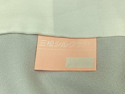 平和屋着物▽訪問着　単衣　貝合わせ花文　金彩　正絹　逸品　AAAZ0983jh