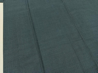 平和屋着物▽男性 紬 単衣 アンサンブル 幾何学文様 正絹 逸品 未使用 AAAZ0985jh